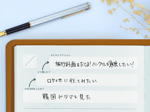 3ステップ日記の書き方例